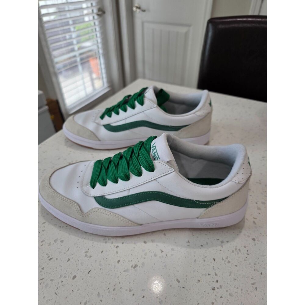 Vans Lowland ComfyCush (White/Green) – Size 10.5 Men / 12 Women